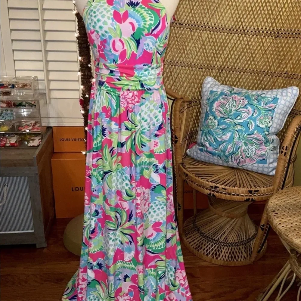 Lilly Pulitzer NWT Tallulah Maxi Dress Raise the Bar $198 Size XXS - Picture 8 of 11